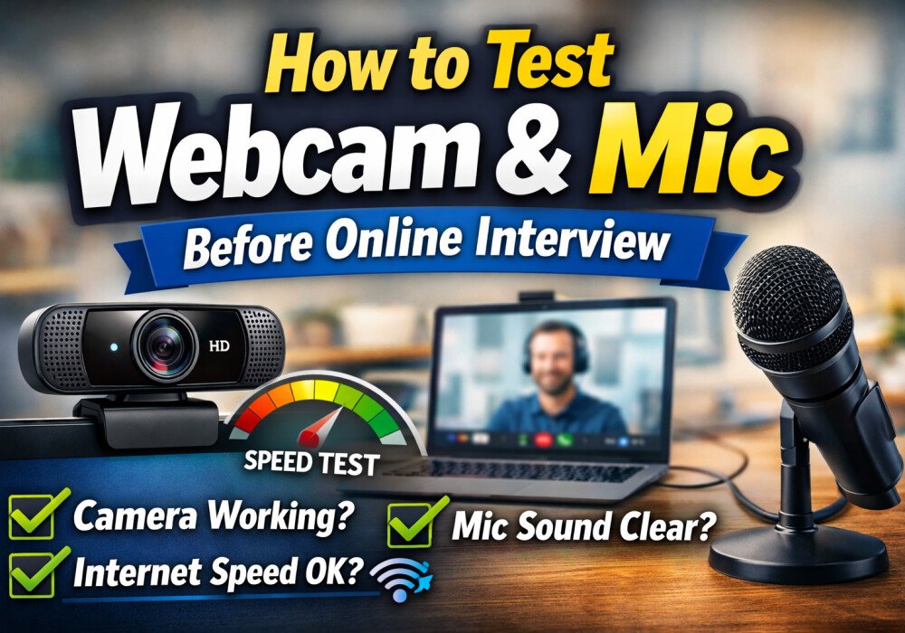 How to Test Webcam and Mic Before Online Interview