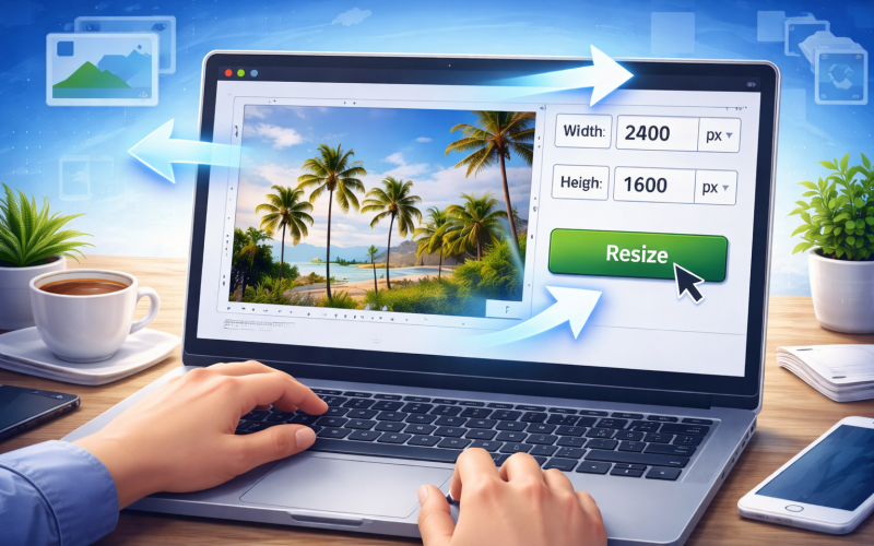 resize png images online