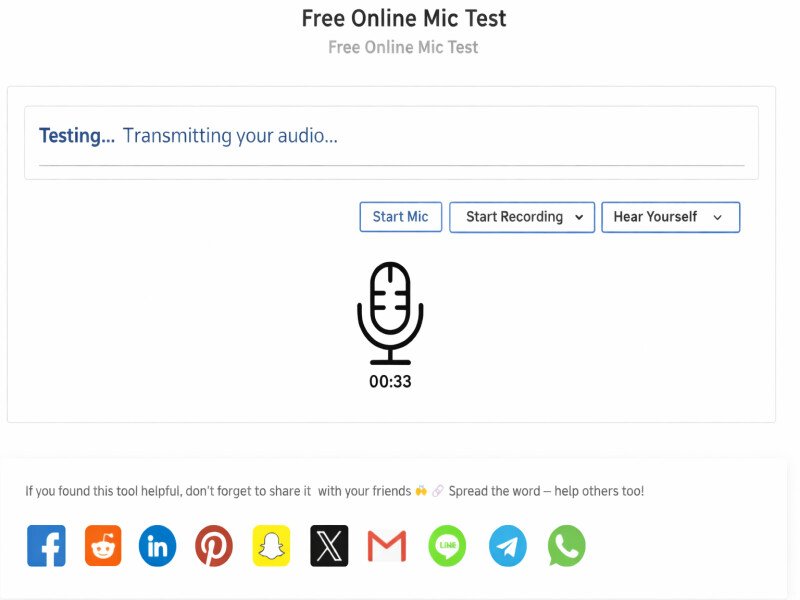 microphone test recording